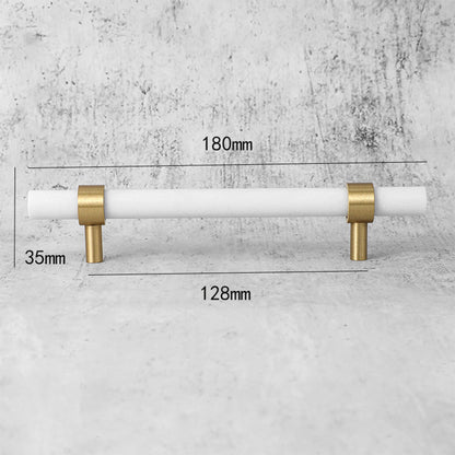 Comforsyco Marble Zinc Alloy T-Bar Cabinet Pulls