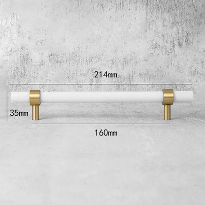 Comforsyco Marble Zinc Alloy T-Bar Cabinet Pulls