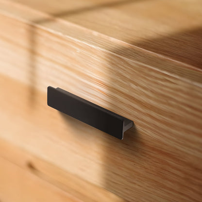 Comforsyco Matte Black Aluminum Alloy Kitchen Hardware Drawer Handles