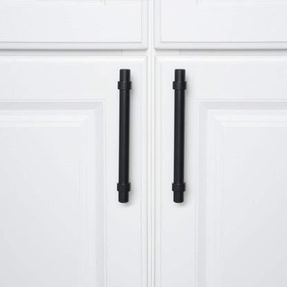 Comforsyco Matte Black Cabinet Handles  for Kitchen and Bathroom