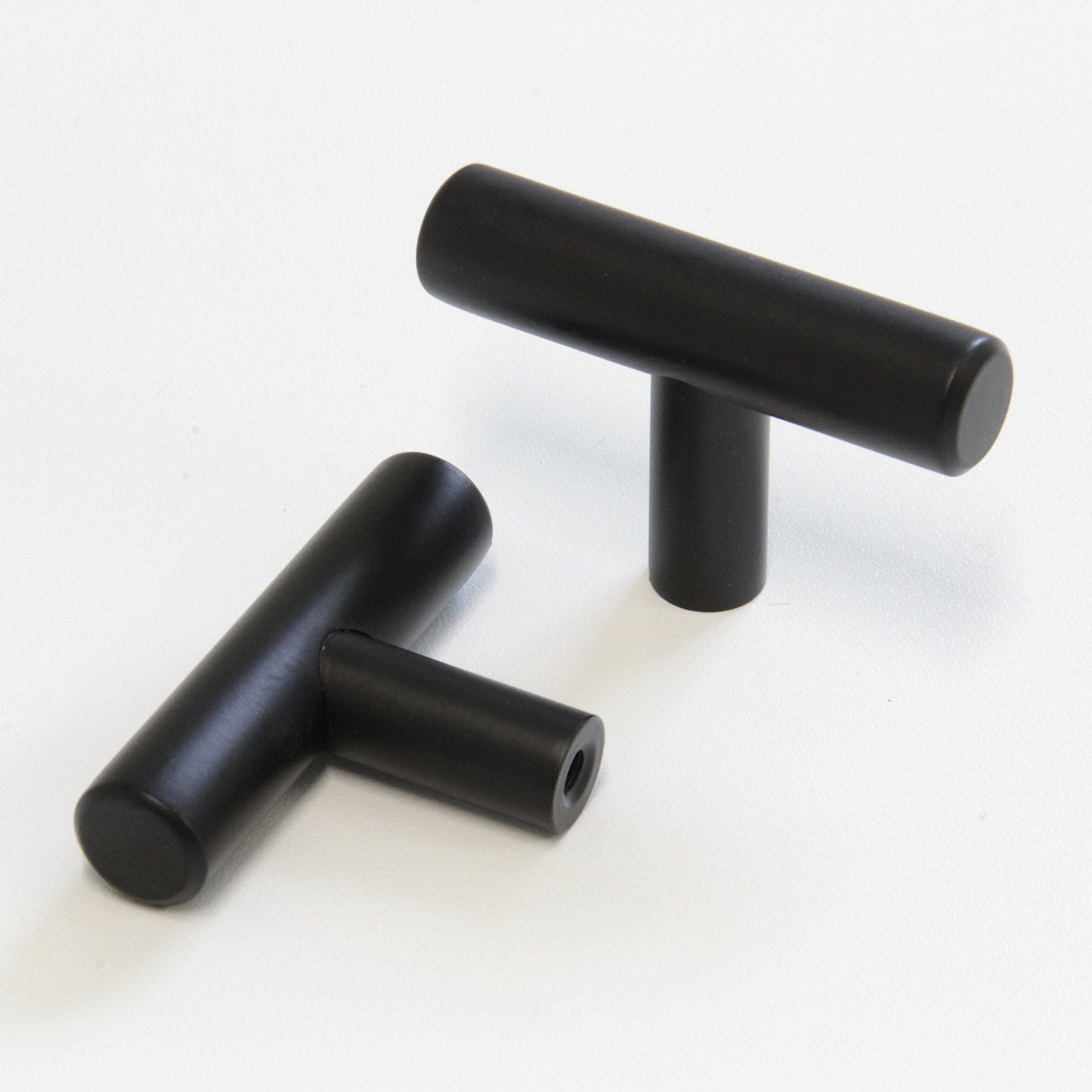 Comforsyco Matte Black Euro-Style Cabinet Bar Pulls