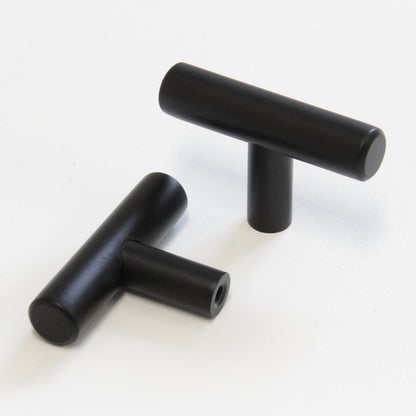 Comforsyco Matte Black Euro-Style Cabinet Bar Pulls