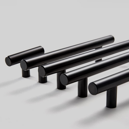 Comforsyco Matte Black Euro-Style Cabinet Bar Pulls