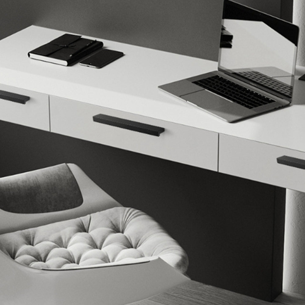 Comforsyco Matte Black Invisible Finger Edge Cabinet Pulls