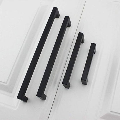Comforsyco Matte Black Square Bar Cabinet Pulls