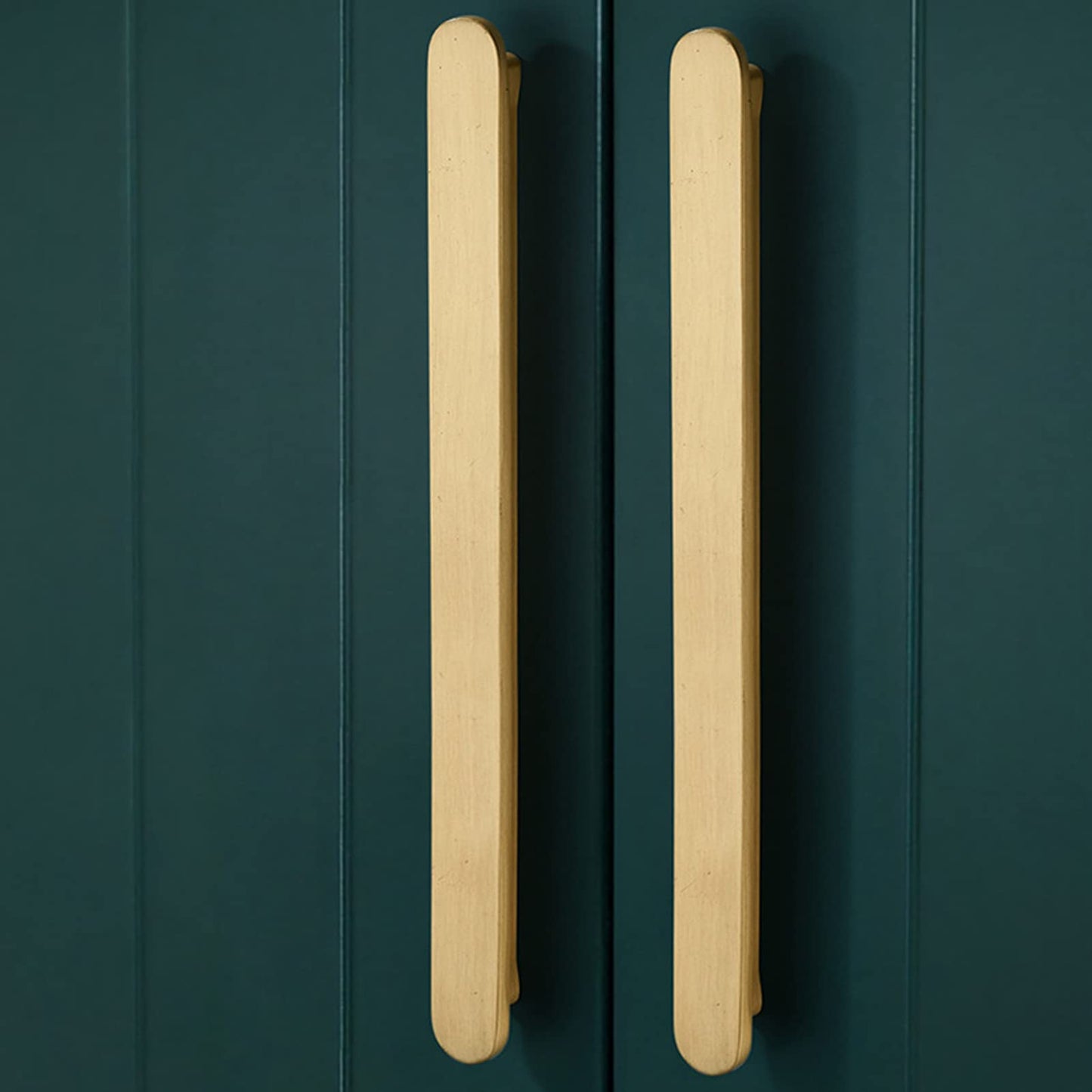 Comforsyco Minimalist Flat Rounded Bar Cabinet Pulls and Round Knobs