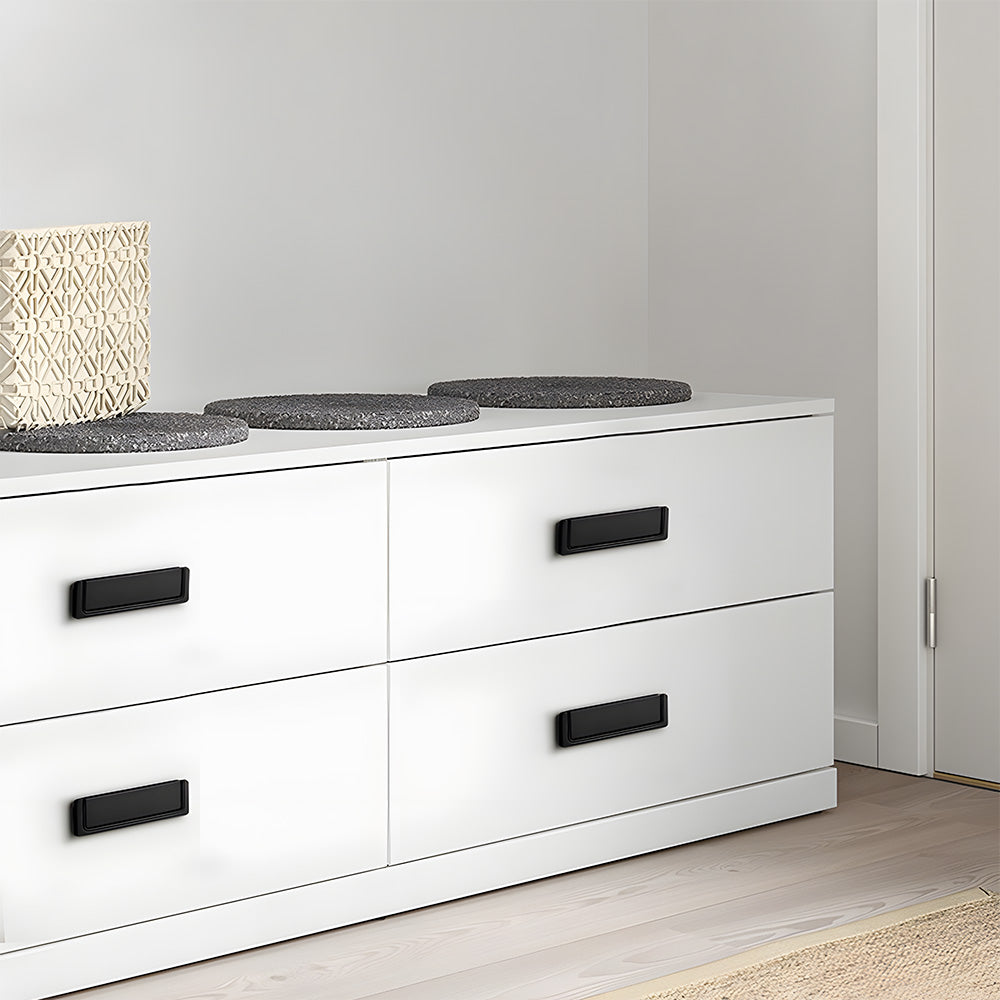 Comforsyco Minimalist Recessed Edge Cabinet Handles for Drawers and Cabinets