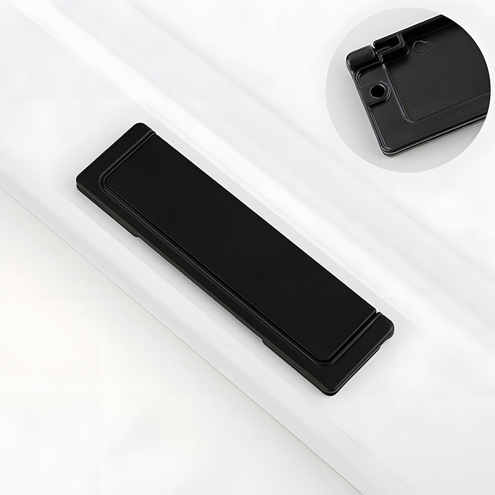 Comforsyco Minimalist Recessed Edge Cabinet Handles for Drawers and Cabinets