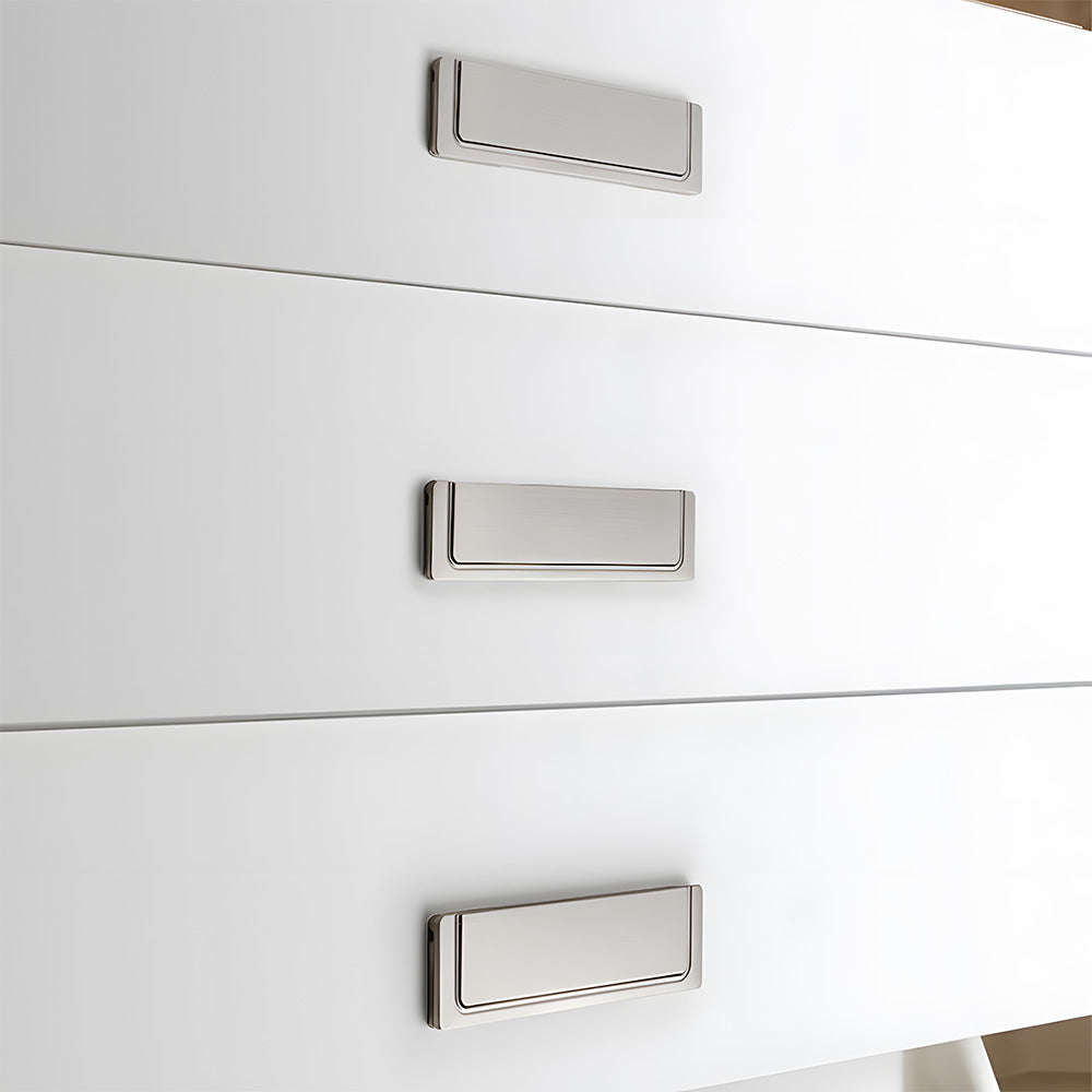 Comforsyco Minimalist Recessed Edge Cabinet Handles for Drawers and Cabinets