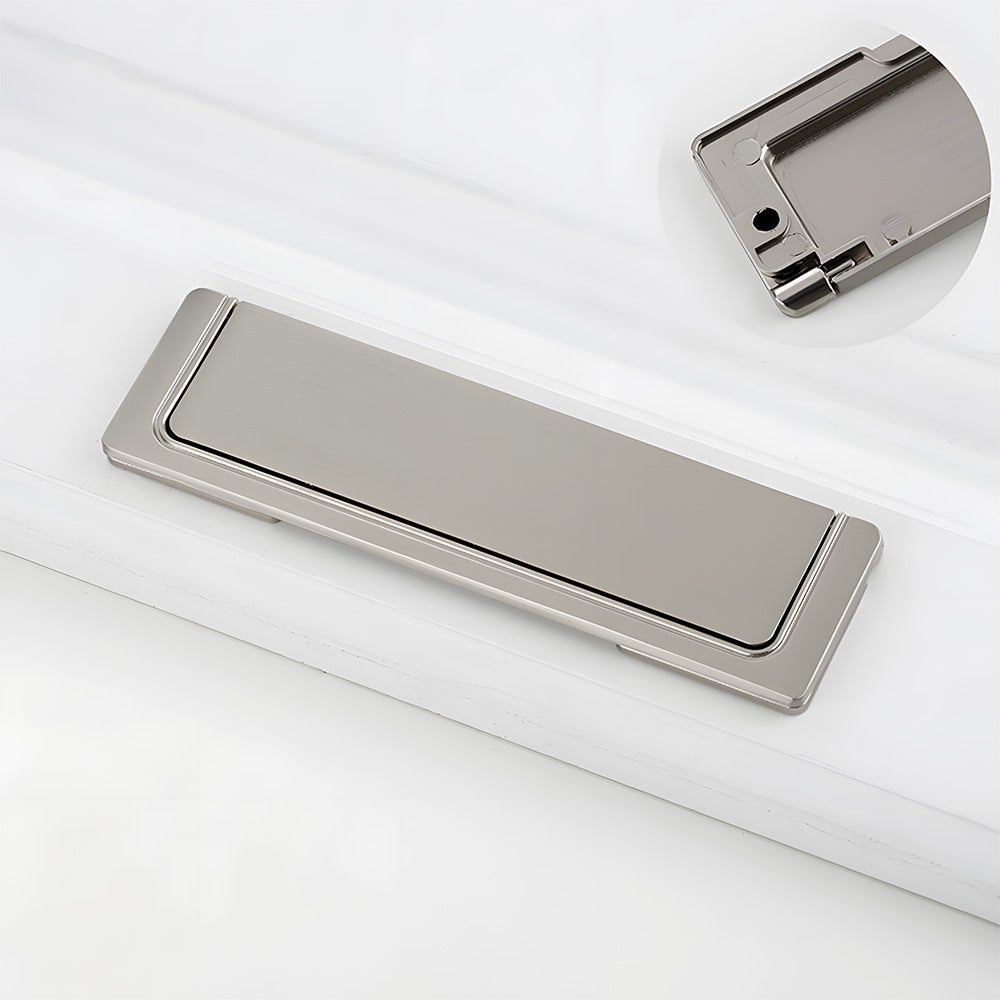Comforsyco Minimalist Recessed Edge Cabinet Handles for Drawers and Cabinets