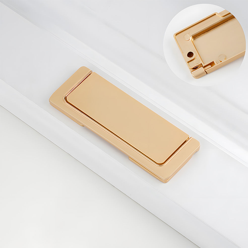 Comforsyco Minimalist Recessed Edge Cabinet Handles for Drawers and Cabinets