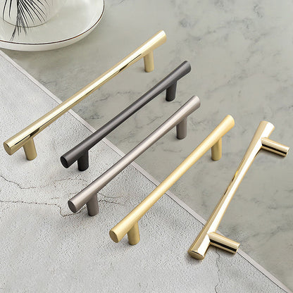 Comforsyco Minimalist Round Bar Cabinet Handles and Drawer Pulls