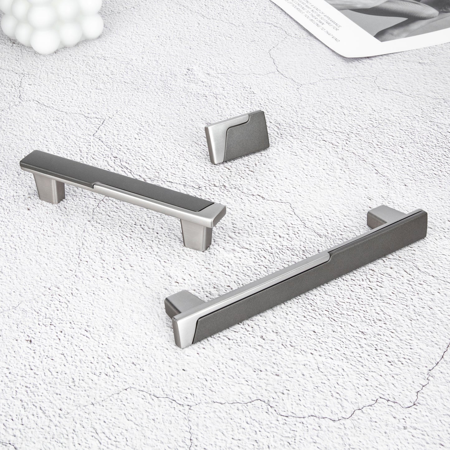 Comforsyco Mixed-Finish Zinc Alloy Cabinet Pulls and Knobs