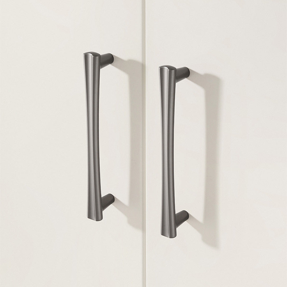 Comforsyco Modern Beveled Cabinet Handles and Knobs, Zinc Alloy