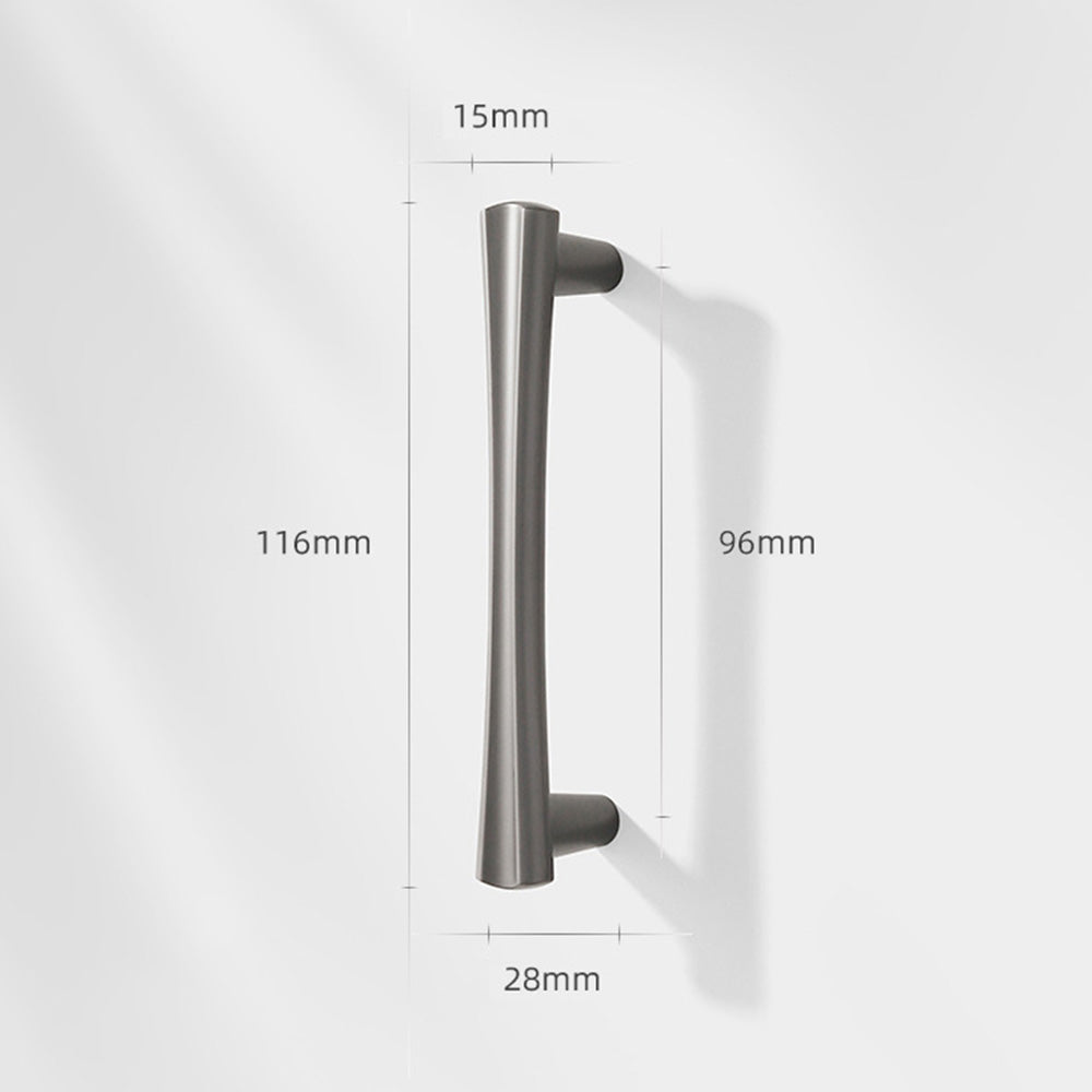 Comforsyco Modern Beveled Cabinet Handles and Knobs, Zinc Alloy