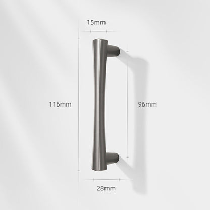 Comforsyco Modern Beveled Cabinet Handles and Knobs, Zinc Alloy