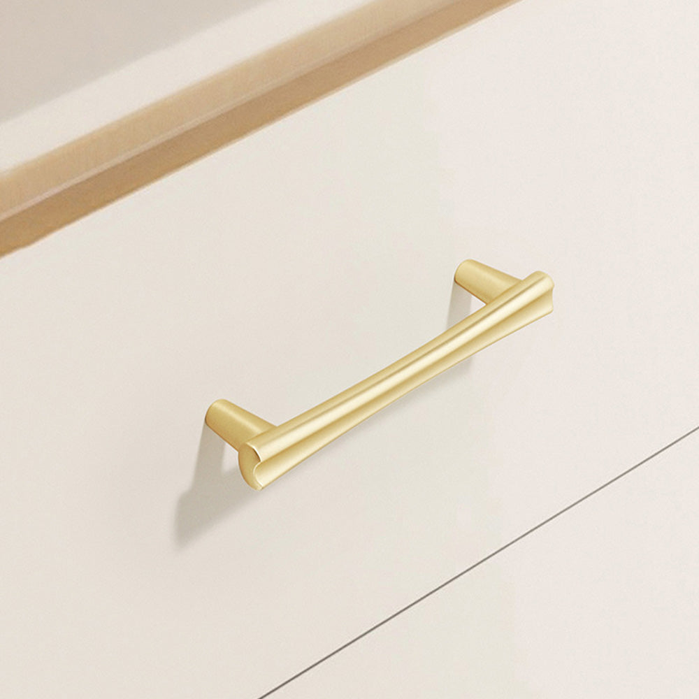 Comforsyco Modern Beveled Cabinet Handles and Knobs, Zinc Alloy