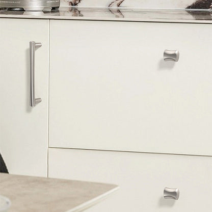 Comforsyco Modern Beveled Cabinet Handles and Knobs, Zinc Alloy