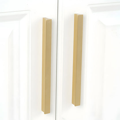 Comforsyco Modern Brass Gold Kitchen Cabinet Edge Handles