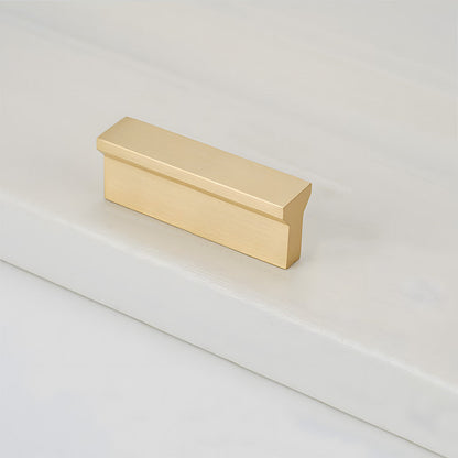 Comforsyco Modern Brass Gold Kitchen Cabinet Edge Handles