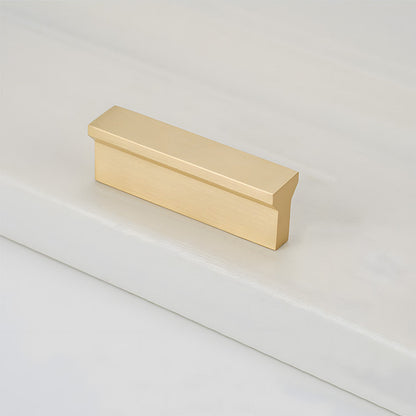 Comforsyco Modern Brass Gold Kitchen Cabinet Edge Handles