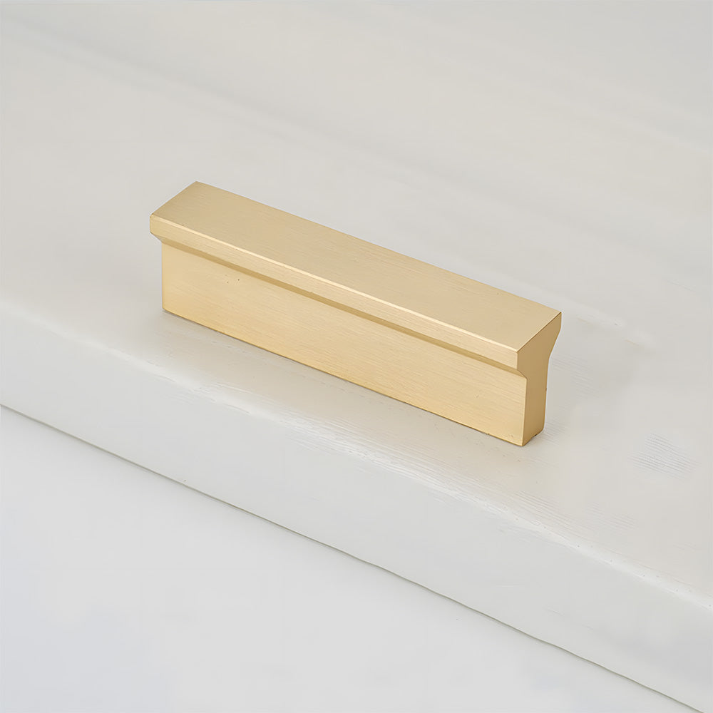 Comforsyco Modern Brass Gold Kitchen Cabinet Edge Handles