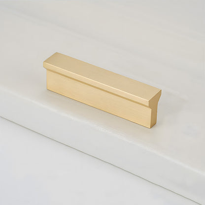 Comforsyco Modern Brass Gold Kitchen Cabinet Edge Handles