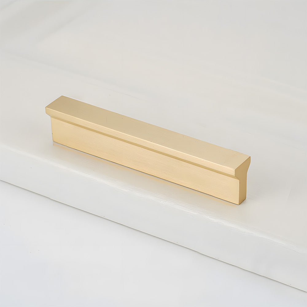Comforsyco Modern Brass Gold Kitchen Cabinet Edge Handles