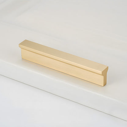 Comforsyco Modern Brass Gold Kitchen Cabinet Edge Handles