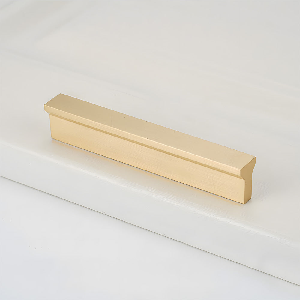 Comforsyco Modern Brass Gold Kitchen Cabinet Edge Handles
