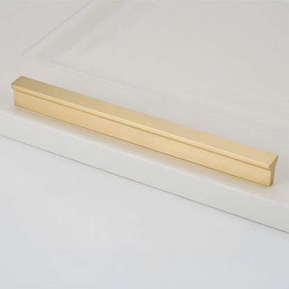 Comforsyco Modern Brass Gold Kitchen Cabinet Edge Handles