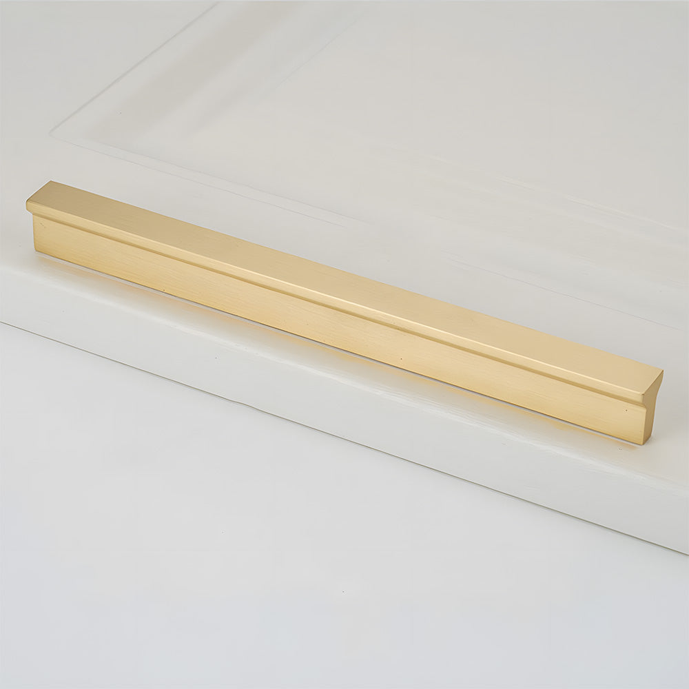 Comforsyco Modern Brass Gold Kitchen Cabinet Edge Handles