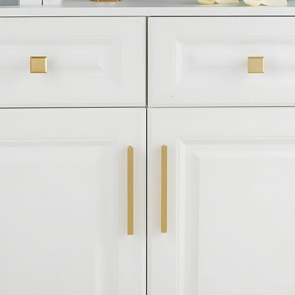 Comforsyco Modern Brass Gold Kitchen Cabinet Edge Handles
