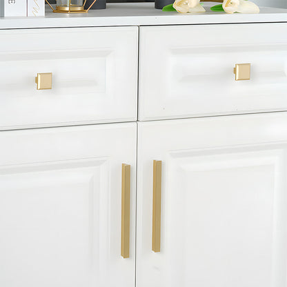 Comforsyco Modern Brass Gold Kitchen Cabinet Edge Handles
