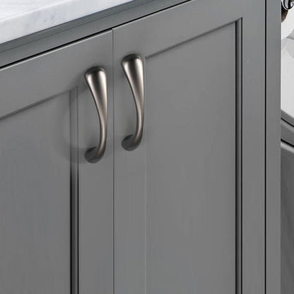 Comforsyco Modern Curved Cabinet Handles and Round Knobs