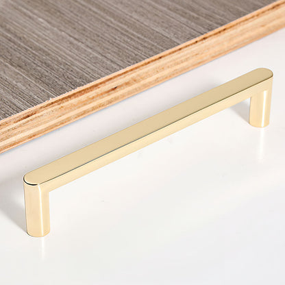 Comforsyco Modern D-Shaped Cabinet Pulls, Zinc Alloy Bar Handles