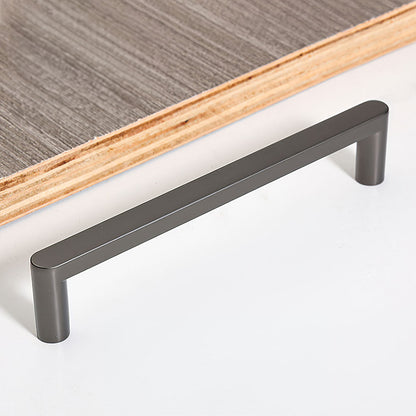 Comforsyco Modern D-Shaped Cabinet Pulls, Zinc Alloy Bar Handles