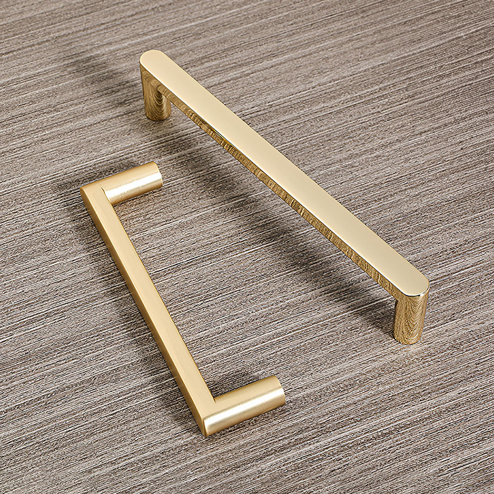 Comforsyco Modern D-Shaped Cabinet Pulls, Zinc Alloy Bar Handles
