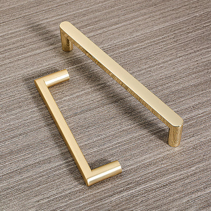 Comforsyco Modern D-Shaped Cabinet Pulls, Zinc Alloy Bar Handles