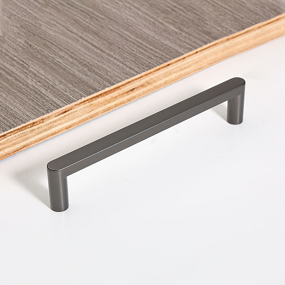 Comforsyco Modern D-Shaped Cabinet Pulls, Zinc Alloy Bar Handles