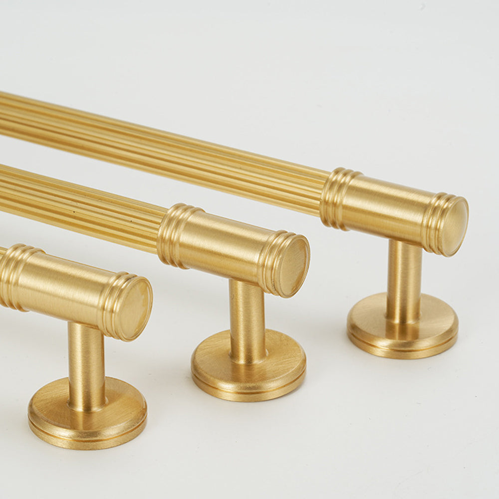 Comforsyco Modern French Solid Brass Cabinet Handles