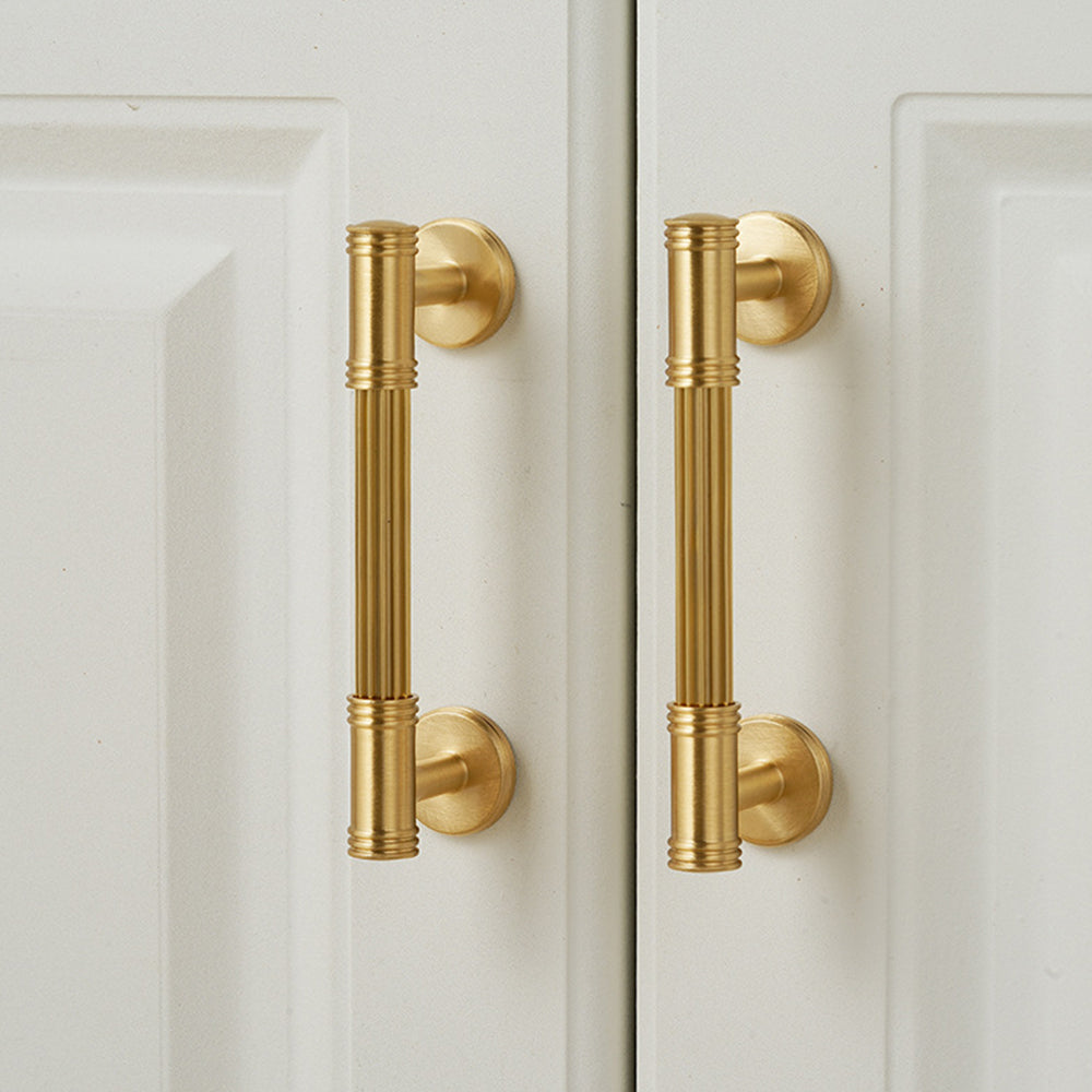 Comforsyco Modern French Solid Brass Cabinet Handles