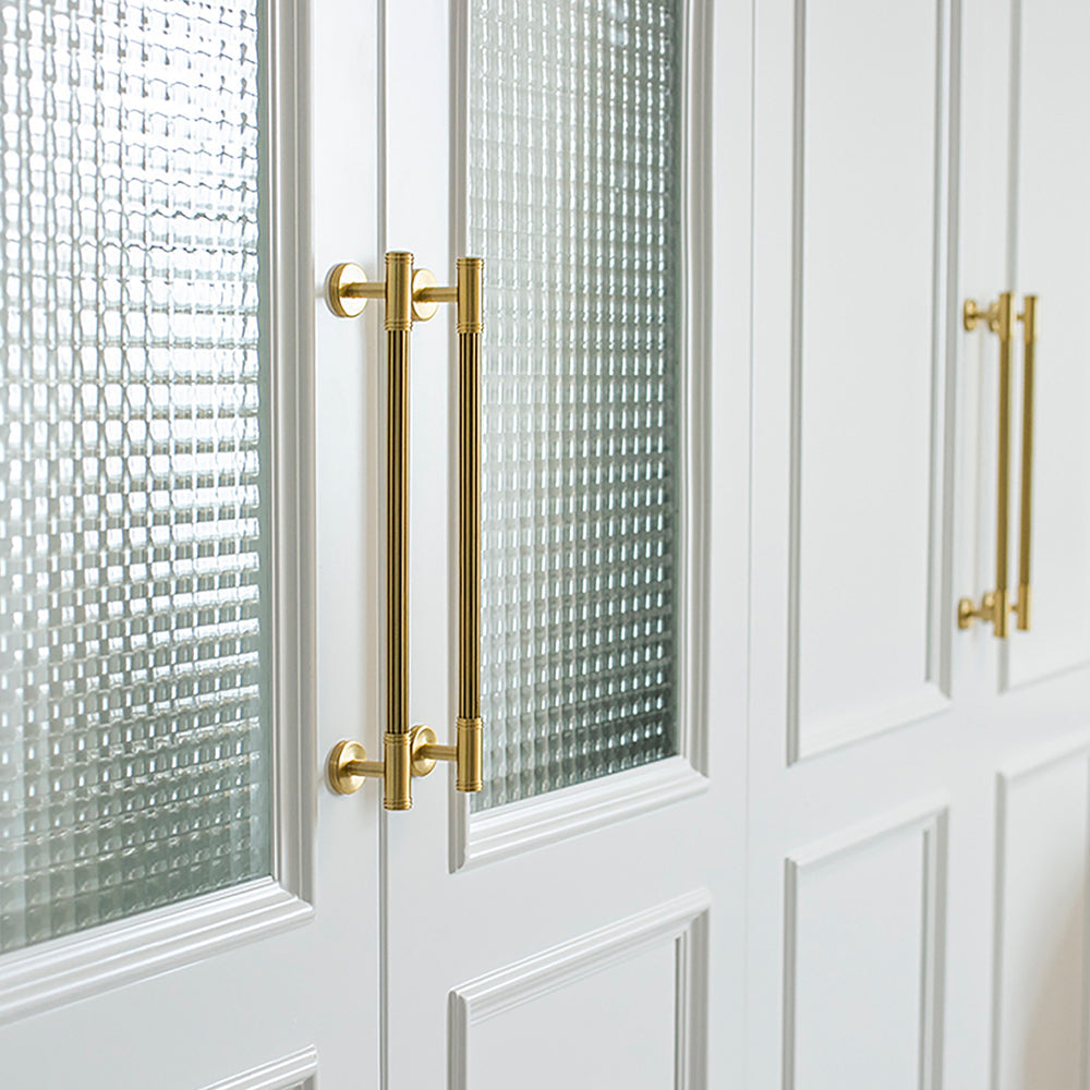 Comforsyco Modern French Solid Brass Cabinet Handles