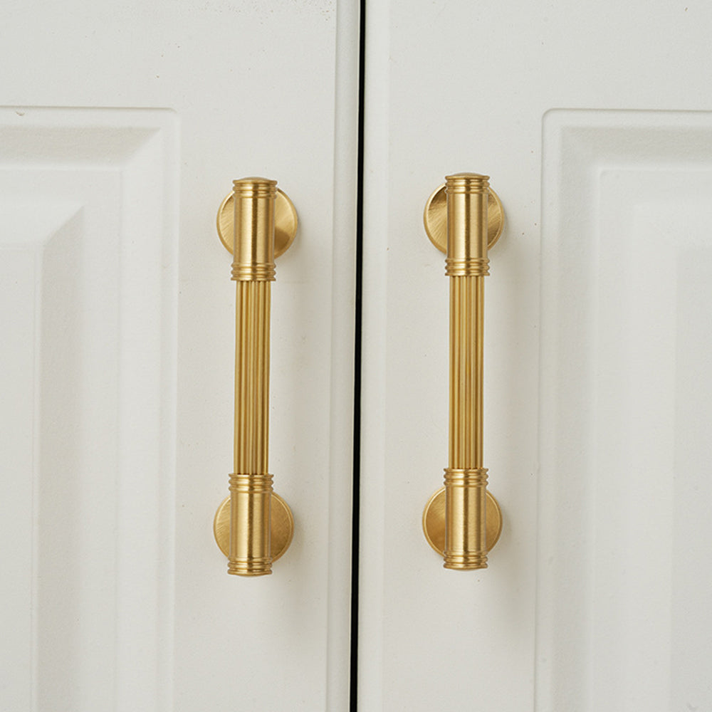 Comforsyco Modern French Solid Brass Cabinet Handles