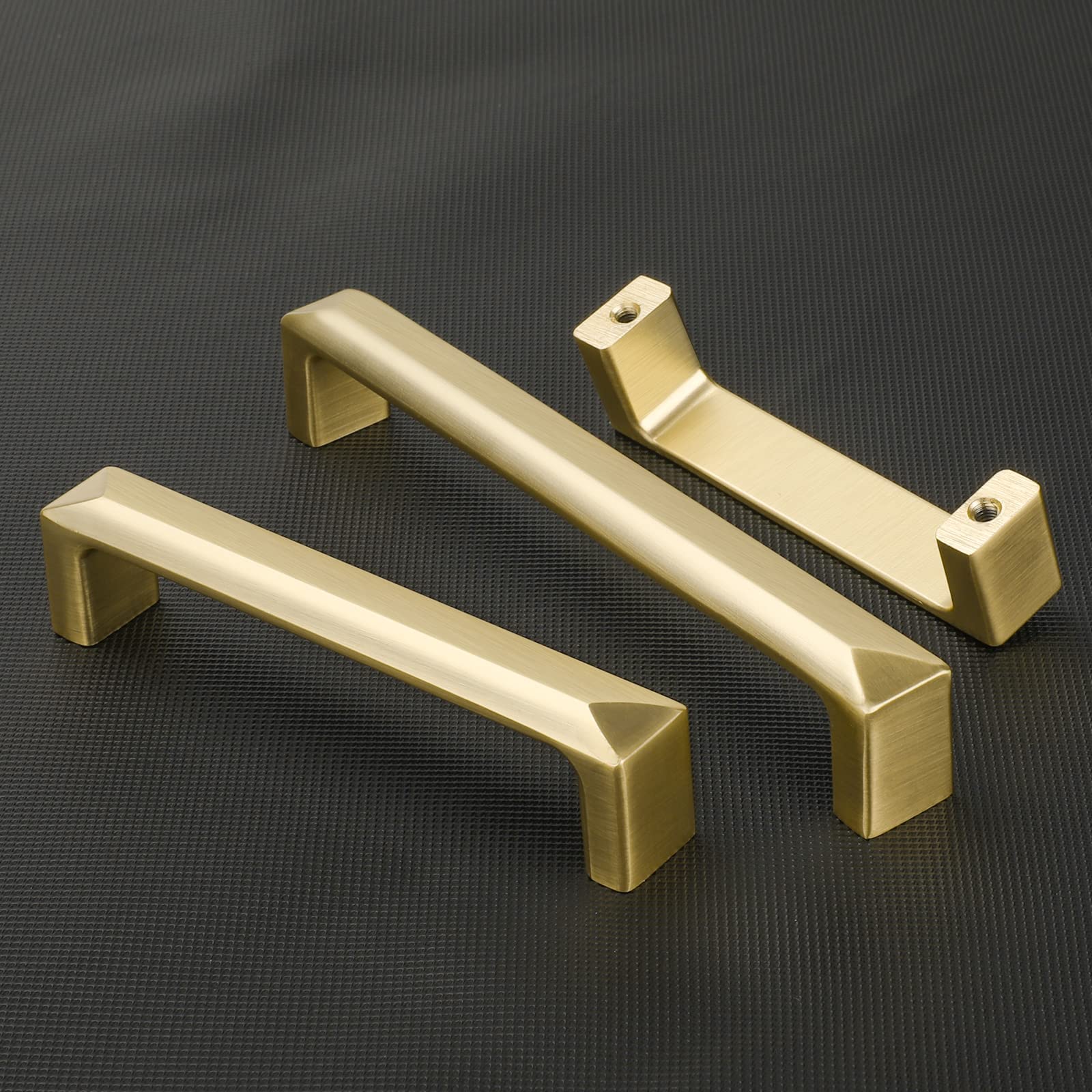 Comforsyco Modern Gold Kitchen Cabinet Handles Brass Cabinet Pulls