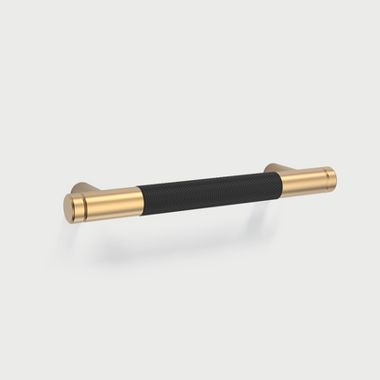 Comforsyco Modern Gold Knurled T-Bar Cabinet Handles and Knobs
