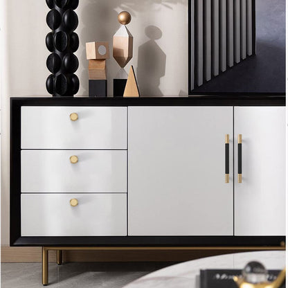 Comforsyco Modern Gold Knurled T-Bar Cabinet Handles and Knobs