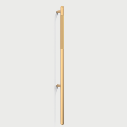 Comforsyco Modern Gold Knurled T-Bar Cabinet Handles and Knobs