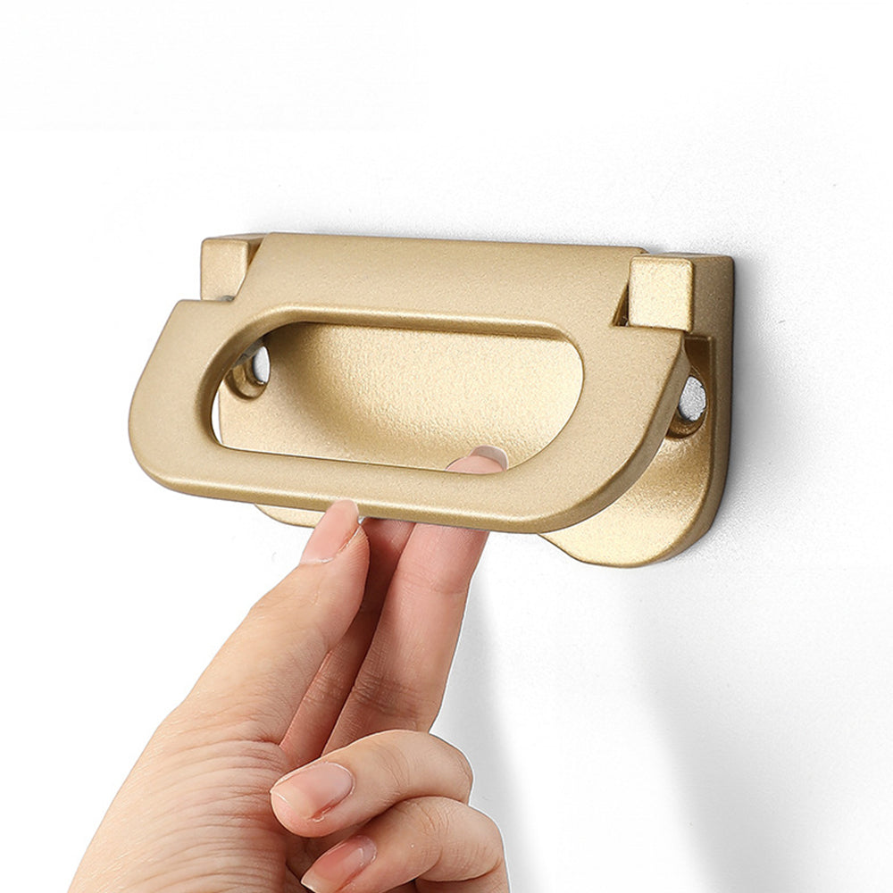 Comforsyco Modern Hidden Flush Cabinet Handles for Living Room