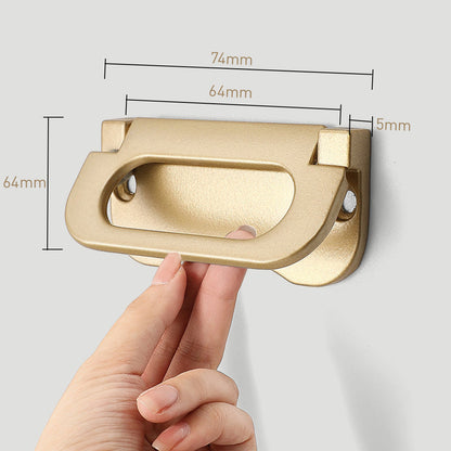 Comforsyco Modern Hidden Flush Cabinet Handles for Living Room